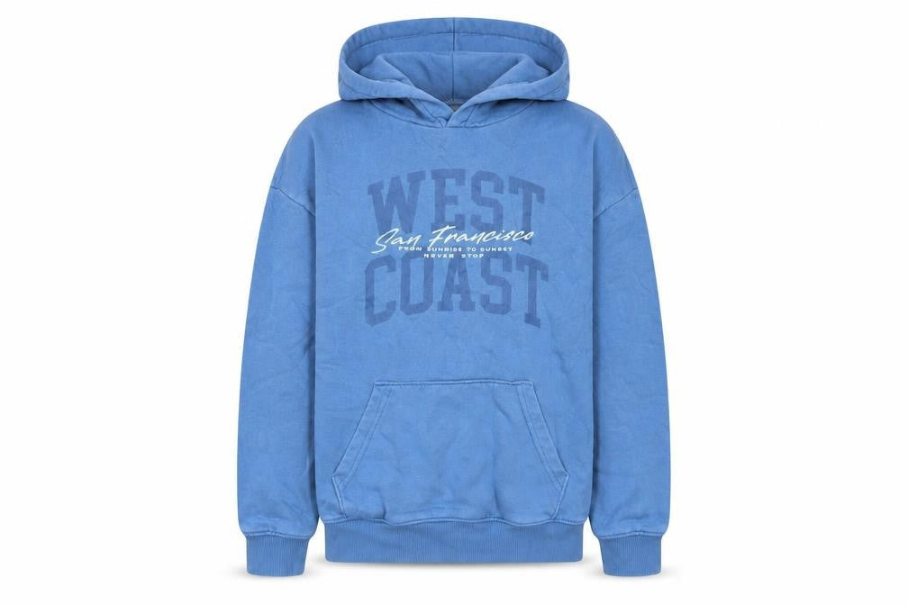 Boys UK Size 11-12 Years F&F Blue Pullover Hoodie
