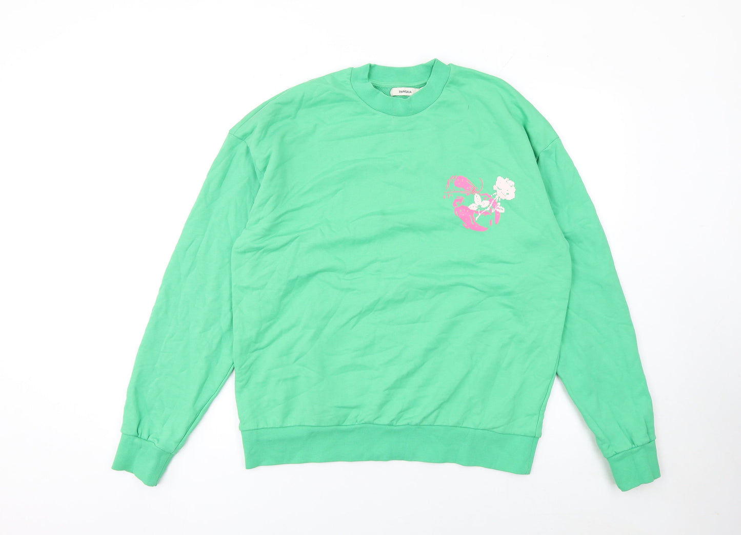 Womens UK Size M Pangaia Green Pullover Sweatshirt