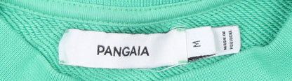 Womens UK Size M Pangaia Green Pullover Sweatshirt