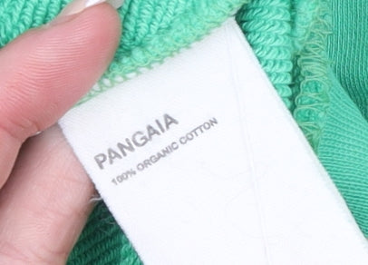 Womens UK Size M Pangaia Green Pullover Sweatshirt