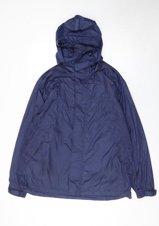 Mens UK Size L Rock Ice Blue Rain Coat
