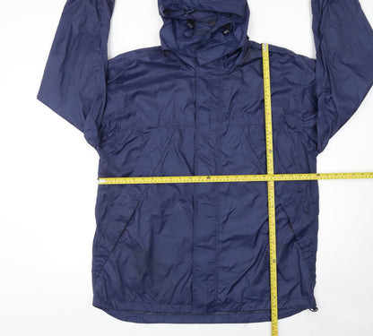 Mens UK Size L Rock Ice Blue Rain Coat