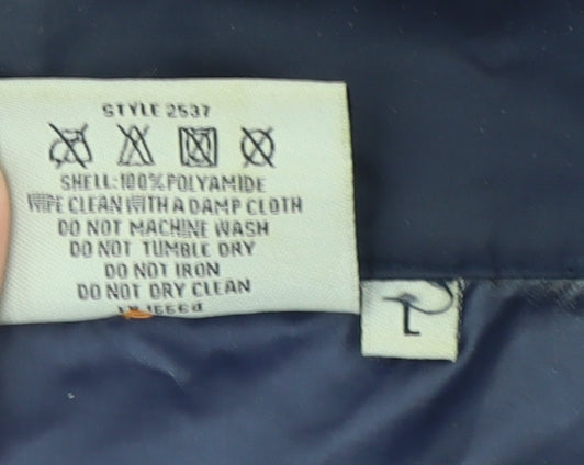 Mens UK Size L Rock Ice Blue Rain Coat