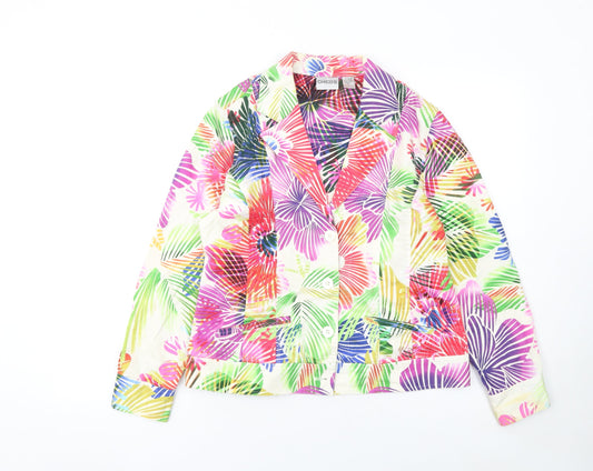 Womens UK Size 12 Chico's Regular Multicoloured Blazer