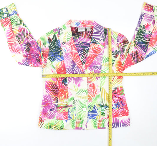 Womens UK Size 12 Chico's Regular Multicoloured Blazer