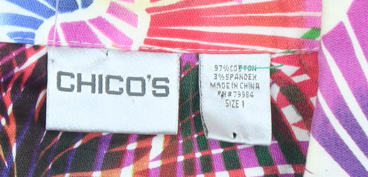 Womens UK Size 12 Chico's Regular Multicoloured Blazer