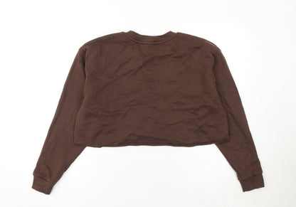 Womens UK Size M Diesel Brown Pullover Sweatshirt