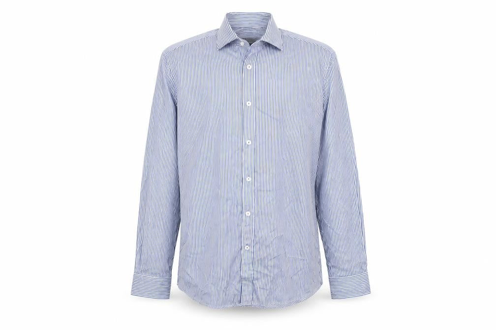 Mens UK Collar Size L Remus Uomo Smart Blue  Dress Shirt