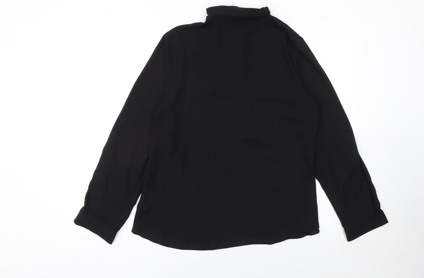 Womens UK Size 12 Dorothy Perkins Black Basic Blouse