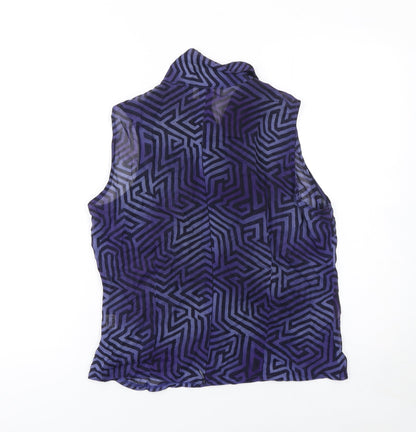 Womens UK Size 12 Voici Purple Camisole Blouse