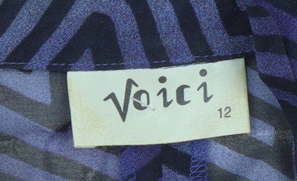 Womens UK Size 12 Voici Purple Camisole Blouse
