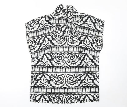 Womens UK Size 12 Hardob Black Tunic Blouse