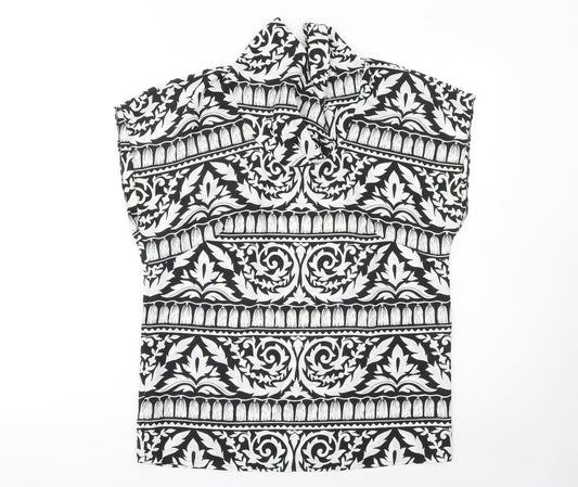Womens UK Size 12 Hardob Black Tunic Blouse
