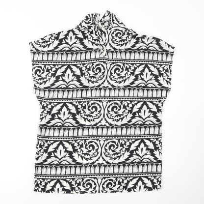 Womens UK Size 12 Hardob Black Tunic Blouse