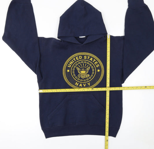 Womens UK Size S Soffe Blue Pullover Hoodie
