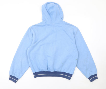 Nike Women’s Blue Full Zip Hoodie XS 88% Cotton Casual Zip Front