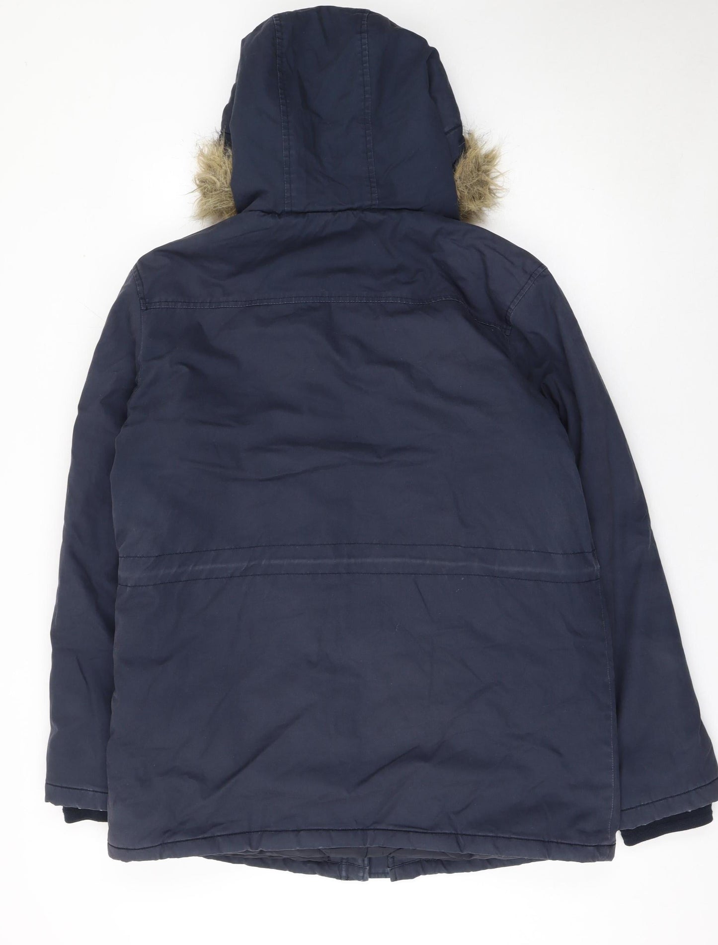 Mens UK Size S Farah Blue Parka Coat