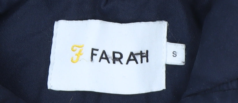 Mens UK Size S Farah Blue Parka Coat