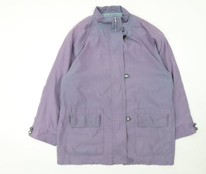 Womens UK Size XL The Dales Collection Purple Rain Coat