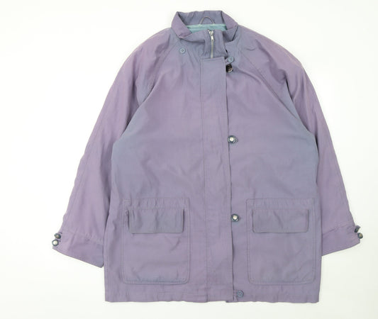 Womens UK Size XL The Dales Collection Purple Rain Coat