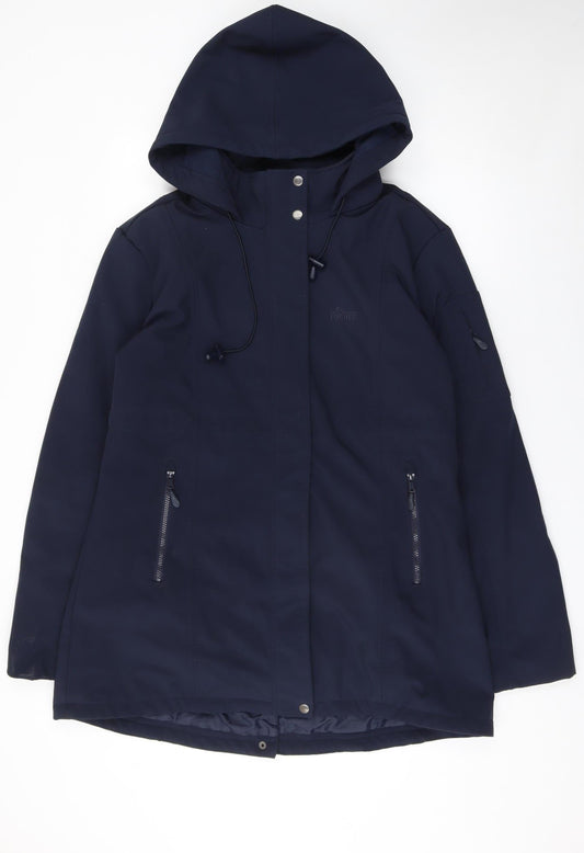 Portwest Women's Blue Hooded Soft Shell Jacket Size 18