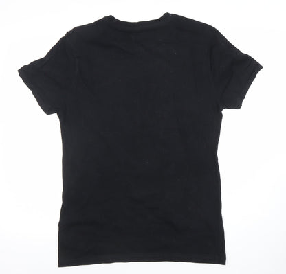 Mens UK Size S Marvel Black  T-Shirt
