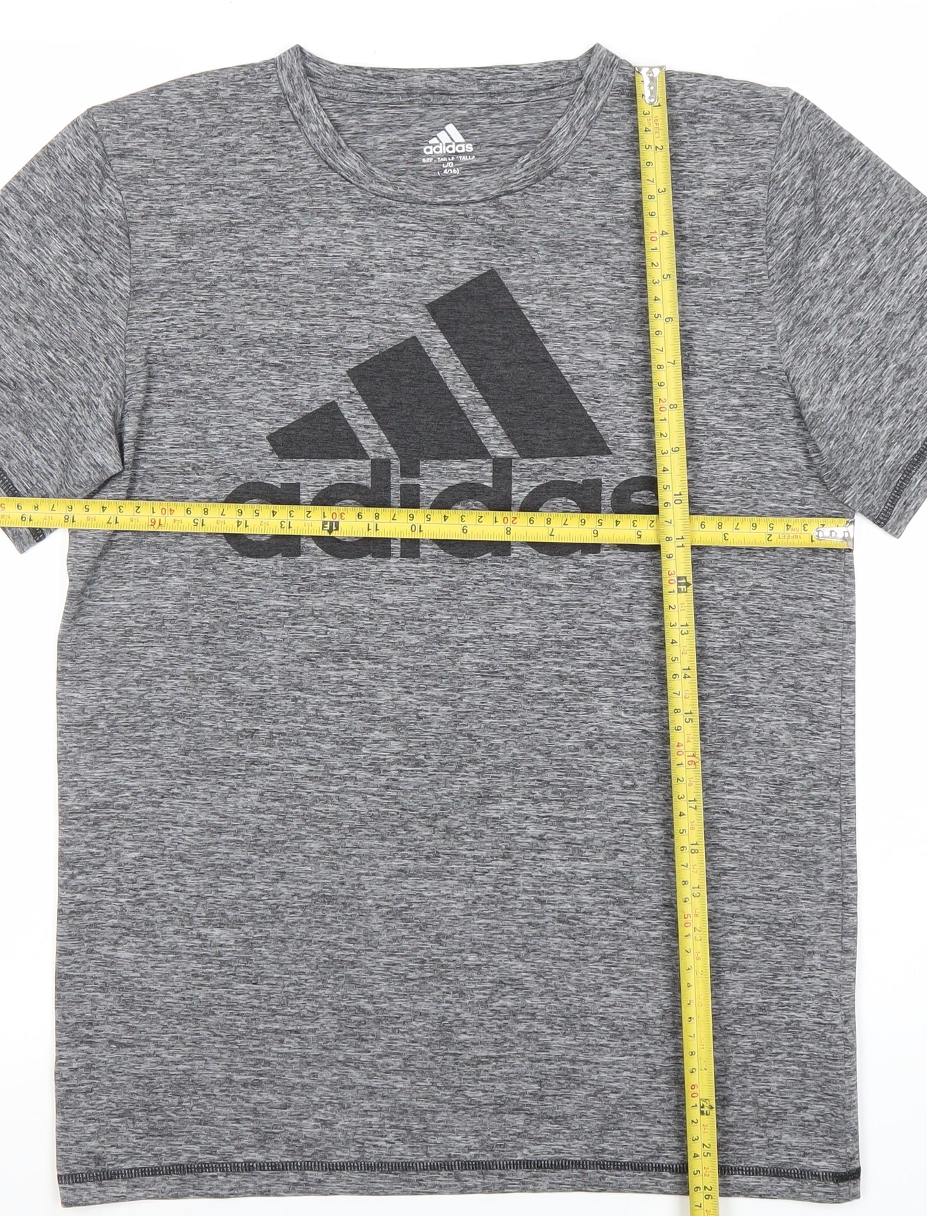 Adidas Women's Grey Short Sleeve Active T-Shirt Size L