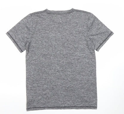 Adidas Women's Grey Short Sleeve Active T-Shirt Size L