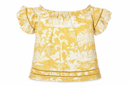 Womens UK Size 16 NEXT Yellow Tunic Blouse