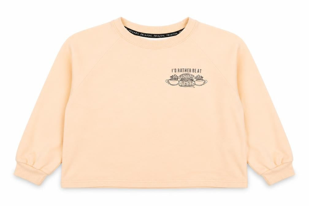 Womens UK Size S FRIENDS Beige Pullover Sweatshirt