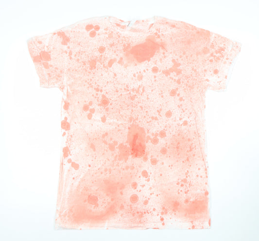 Unisex Adults UK Size S H&M Orange  T-Shirt