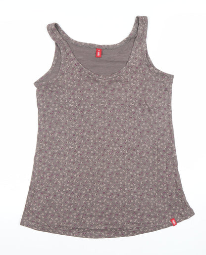 Womens UK Size XS EDC Brown Basic Tank