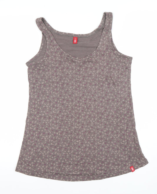 Womens UK Size XS EDC Brown Basic Tank