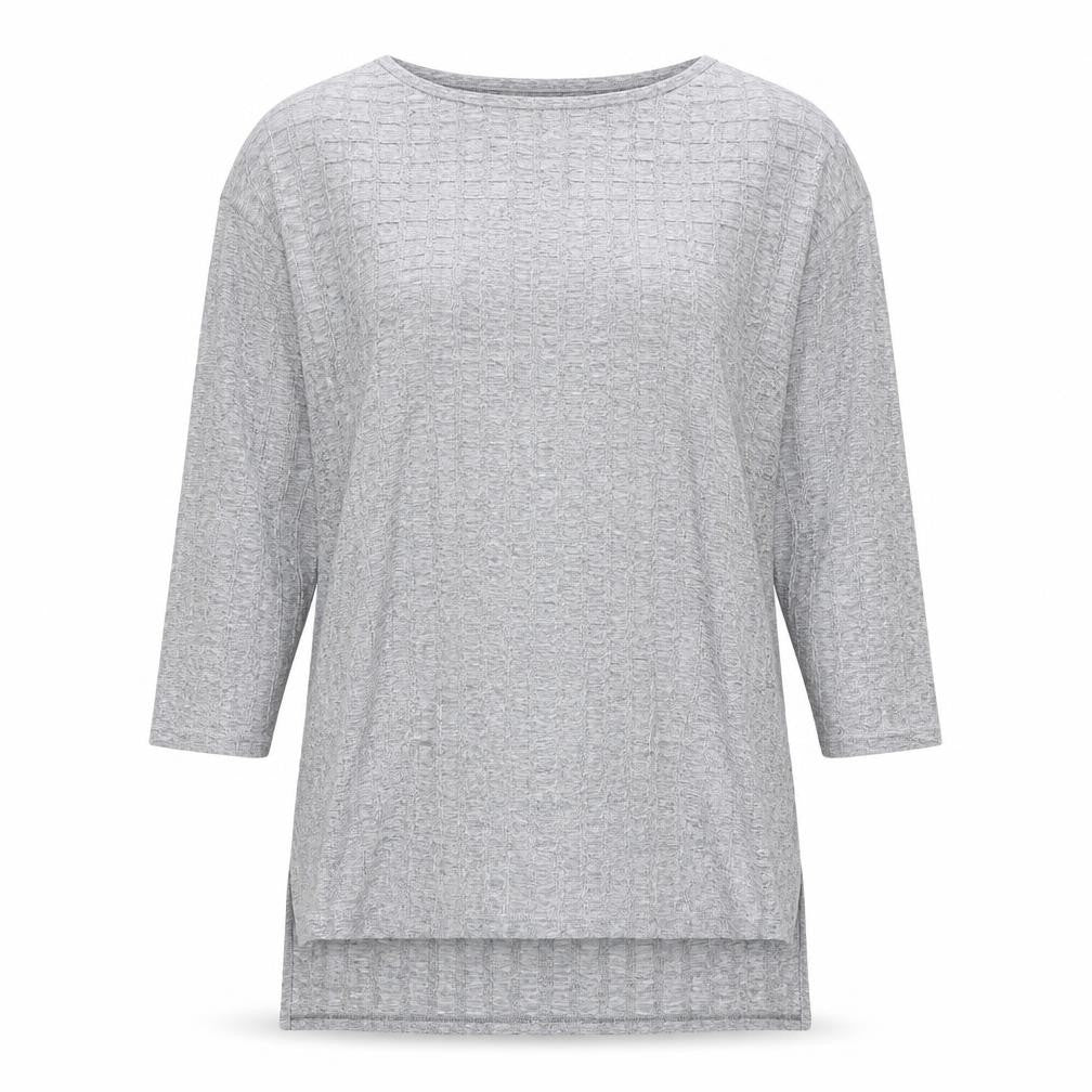 Womens UK Size 10 Zara Grey Basic T-Shirt