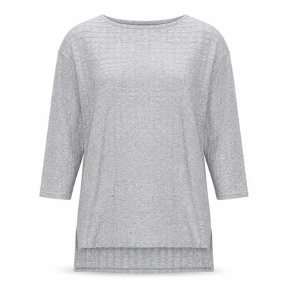 Womens UK Size 10 Zara Grey Basic T-Shirt