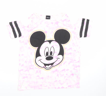 Girls UK Size 11-12 Years Disney Pink Basic T-Shirt
