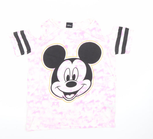Girls UK Size 11-12 Years Disney Pink Basic T-Shirt