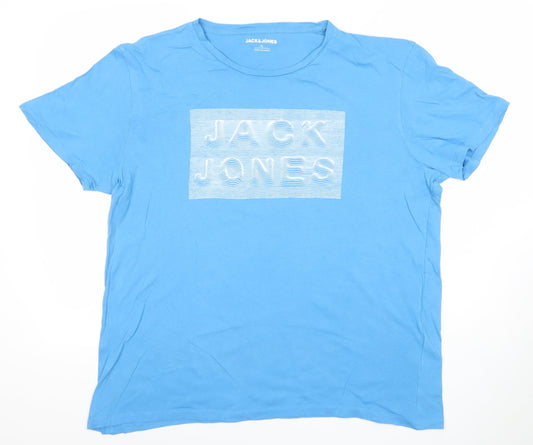 Mens UK Size XL JACK & JONES Blue  T-Shirt