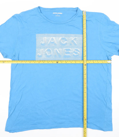 Mens UK Size XL JACK & JONES Blue  T-Shirt