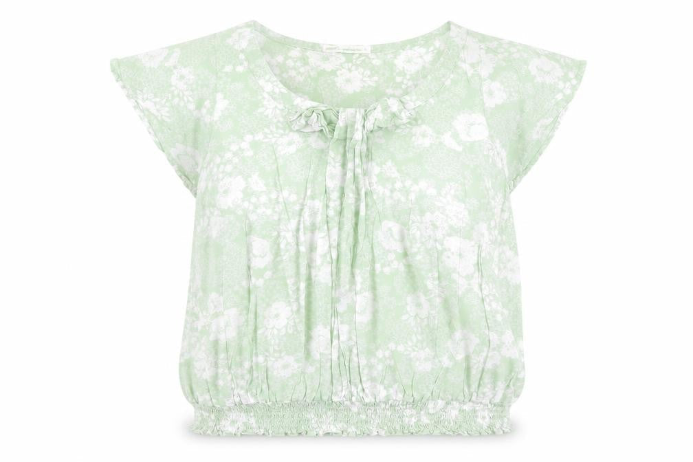 Womens UK Size 14 NEXT Green Tunic Blouse