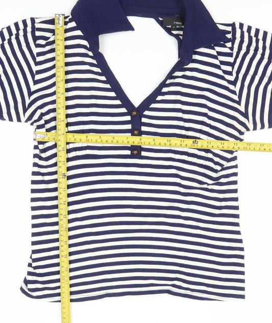 Womens UK Size 16 NEXT Blue Basic T-Shirt