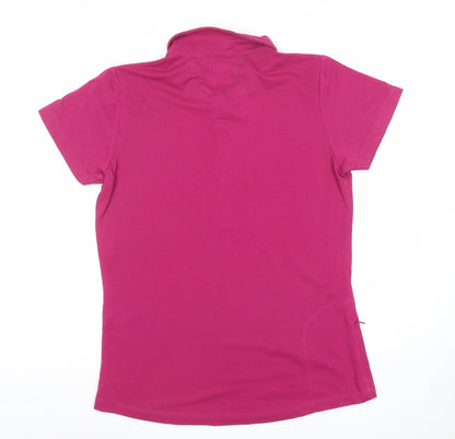 Womens UK Size 8 Rohan Pink Basic Polo