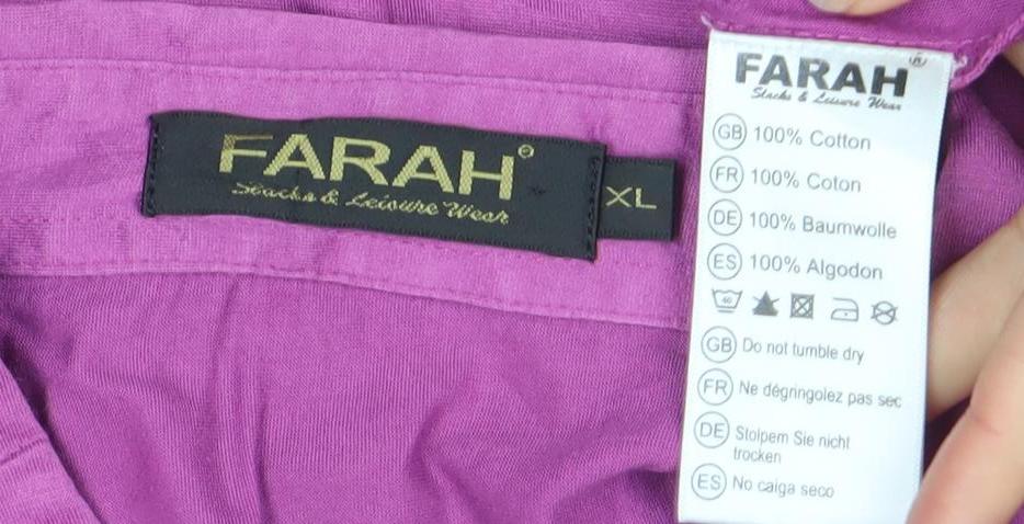 Mens UK Size XL Farah Cotton Polo Shirt