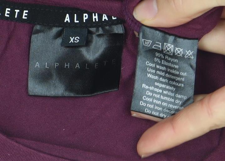 Mens UK Size XS ALPHALETE Purple  T-Shirt
