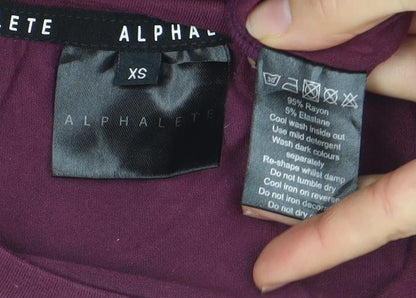 Mens UK Size XS ALPHALETE Purple  T-Shirt