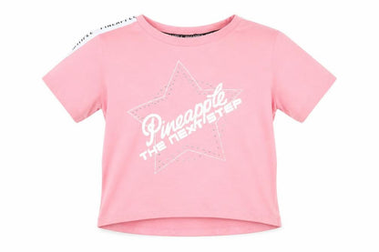 Girls UK Size 13 Years Pineapple Pink Basic T-Shirt