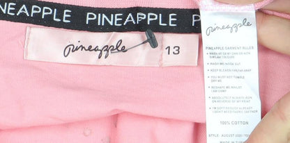 Girls UK Size 13 Years Pineapple Pink Basic T-Shirt