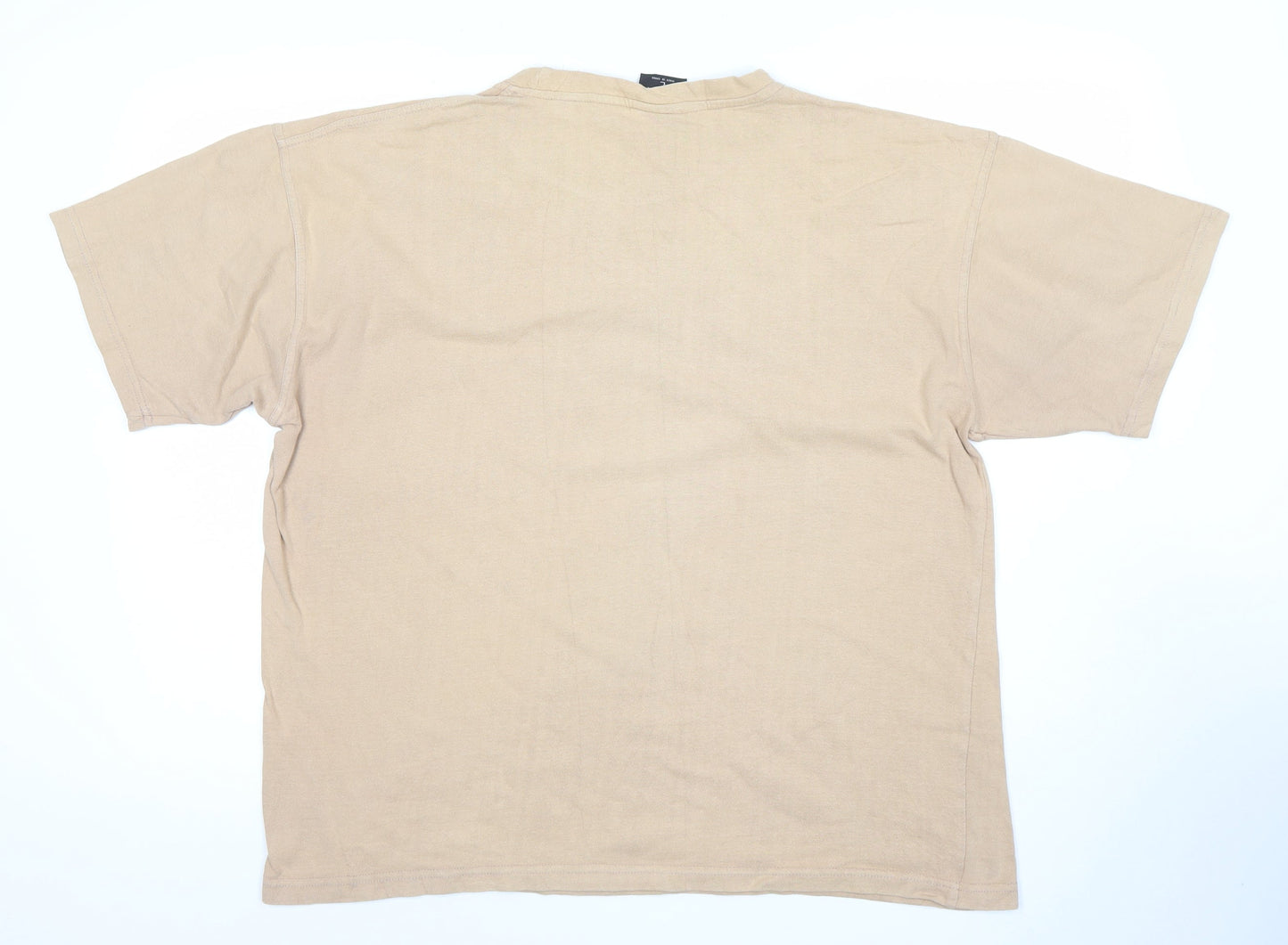 Mens UK Size L New Zealand Spirit Beige  T-Shirt