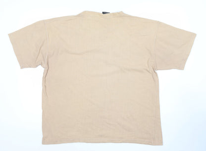 Mens UK Size L New Zealand Spirit Beige  T-Shirt