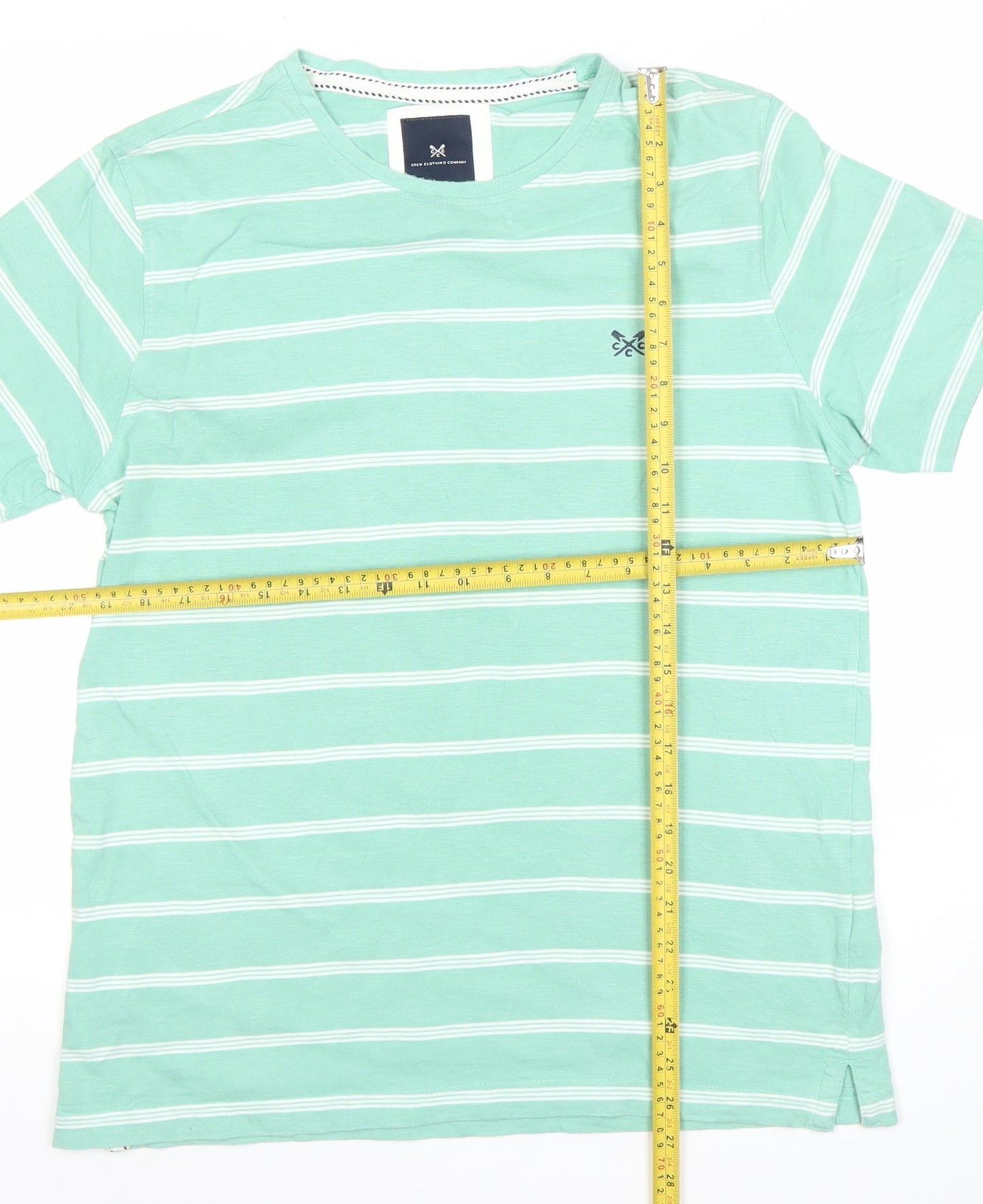 Mens UK Size L Crew Clothing Company Green  T-Shirt